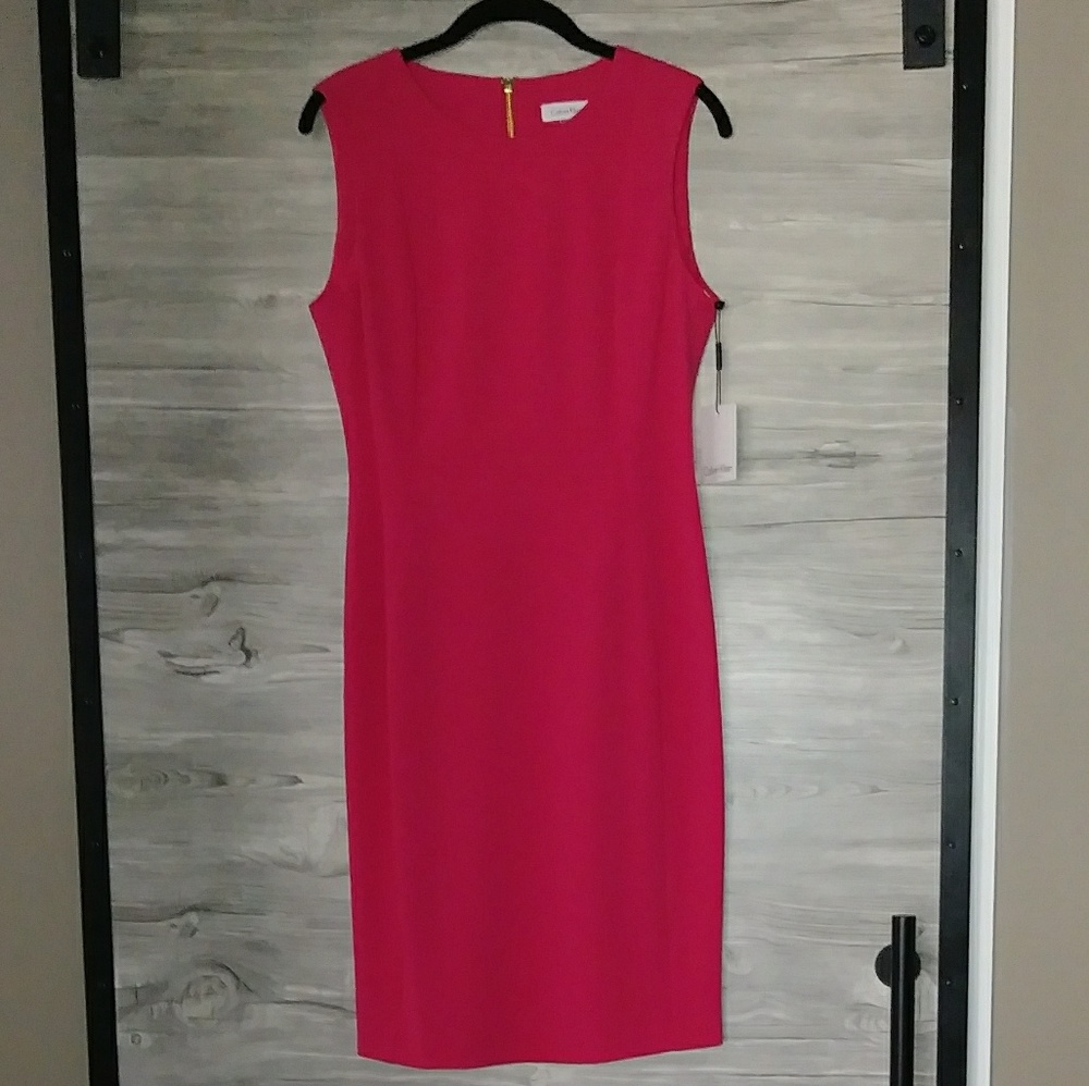 NWT Calvin Klein Hot Pink Dress